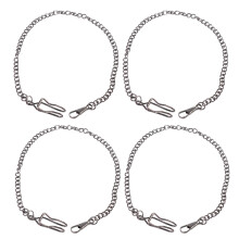 8 Pcs Vintage Pocket Watch Chain Alloy Retro Belt Chains