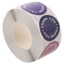 4Rolls Elegante Verpackungsaufkleber Mit Rosendesign Für Dankeskarten