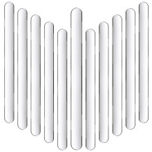 250Pcs Transparent Acrylic Ice Cream Sticks DIY Craft Dessert Supplies