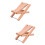 2Pcs Wooden Guitar Pedal Foldable Footstool Accessory Rest 7