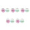10 Pcs Seashell Ring For Girls Beach Accessory 8