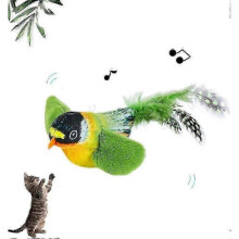 (Green) Flappy Chase Cat Toy, Flappy Chase Bird Cat Toy, FlappyChase Interactive Cat Toy, Chirping Bird Cat Toy Flapping Wings