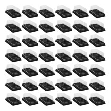 100Pcs Clear Cake Boxes Portable Individual Cupcake and Cookie Holders