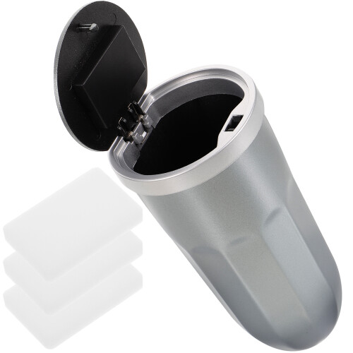 3Pcs Car Trash Can With Lid For Cup Holder 2