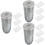 3Pcs Car Trash Can With Lid For Cup Holder 8