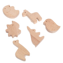 24 Pcs Wooden Animal Cabinet Knobs With Screws