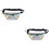 2Pcs Transparent Holographic Pvc Waist Bag Multi-Functional 7
