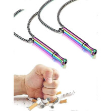 (2Pcs, Colorful) Stop Smoking Necklace, Anxiety Necklacevape Necklace, Breathing Necklace Stop Smoking, Breathing Exercises, Christmas Gift