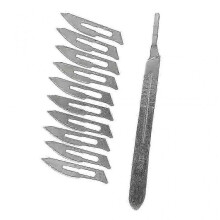 Scalpel Cutting Knife with 10pcs Sculpting Blades 23# Diy Cutter Engraving Craft