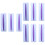 9 Pcs Cake Smoother Icing Comb Pastry Spatulas Plastic 6