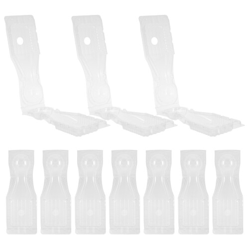 50 Pcs Plastic Plant Carrier With Ventilated Clamshell For Seedlings 1