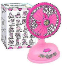(pink)Electric Mini Fan, Children's Pretend Game Toy, Educational Toy, Simulation Mini Fan
