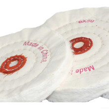 Polishing Wheel 8 Inch Cloth Buffing Pad For Jewelry And Metal Polishing, Multi Layer Cotton Design With Leather Edge