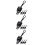 3Sets Black Plastic Roller Shutter Bungee Cord Kit Wind-Proof Fixing 9