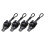 3Sets Black Plastic Roller Shutter Bungee Cord Kit Wind-Proof Fixing 3