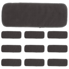10Pcs Washable Bamboo Charcoal Diaper Inserts Reusable High Absorbency