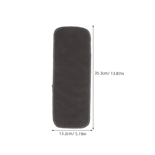 10Pcs Washable Bamboo Charcoal Diaper Inserts Reusable High Absorbency 2