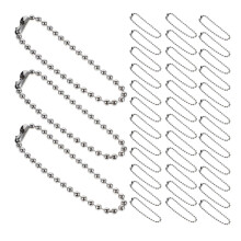 900 Pcs 2.4mm Round Ball Bead Chain 12cm For Diy Jewelry And Crafts