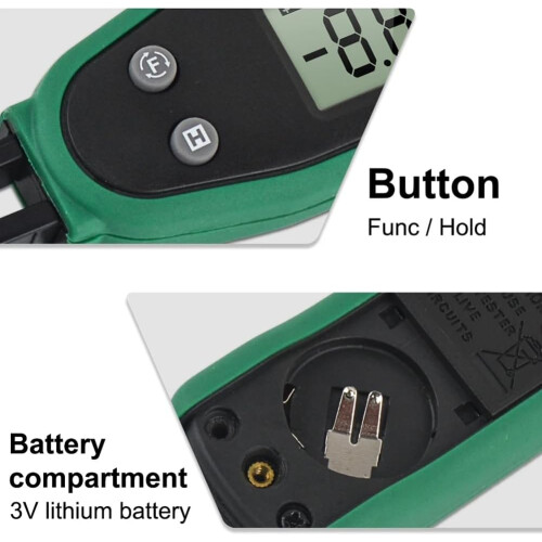 Smart SMD Tester Multimeter Auto Range Capacitance Testing Resistance Diode Testing Capacitor Rotatable Tweezer Probes LCD Display 2