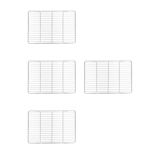 4Pcs Easy-Clean Silver Wire Cookie and Baking Cooling Racks for Oven 2