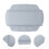 2Pcs Bathtub Pillow With Suction Cup Comfortable Bath Headrest Pad 10