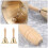 6 Pcs Copper Bell With Wood Handle For Dinner Party Service 8