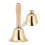 6 Pcs Copper Bell With Wood Handle For Dinner Party Service 10