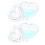 4 Pcs Crystal Cup Mini Storage Holder With Lid 3