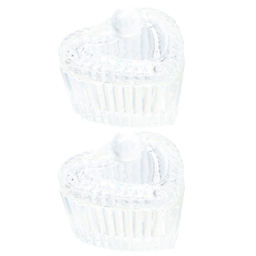 4 Pcs Crystal Cup Mini Storage Holder With Lid 1