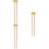 3 Pairs Medium Keyboard Marimba Mallets Blue Yarn Head Beech Handle 7