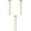 3 Pairs Medium Keyboard Marimba Mallets Blue Yarn Head Beech Handle 3