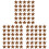 90Pièces Étoiles Métal Vintage Décorations Marron 10