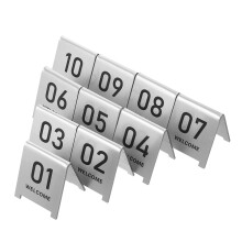 20 Pcs Acrylic Number Markers 1-10 Reusable Tent Reserved Signs
