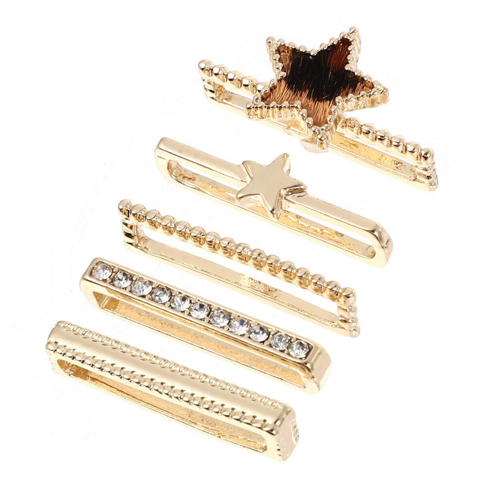 10 Pcs Chic Silicone Smartwatch Strap Watchband Ring Ornament 033787667593