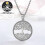 Pendant Wire Necklace Silver 2