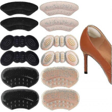 (Color 1) Heel Liner Shoe Pads Grip Inserts Insoles Foot Heal Protect Cushion, Heel Cushion