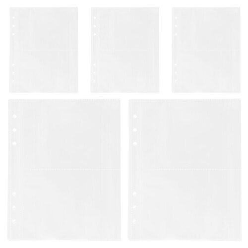 4Pcs 5 Books Scrapbook Page Protectors Plastic Sleeves For A5 2