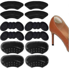 (Color 3) Heel Liner Shoe Pads Grip Inserts Insoles Foot Heal Protect Cushion, Heel Cushion