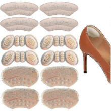 (Color 2) Heel Liner Shoe Pads Grip Inserts Insoles Foot Heal Protect Cushion, Heel Cushion