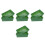 8 Pcs Plastic Flat Tray Rectangular Hollow For Plants 8