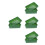 8 Pcs Plastic Flat Tray Rectangular Hollow For Plants 5
