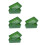 8 Pcs Plastic Flat Tray Rectangular Hollow For Plants 10
