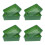 8 Pcs Plastic Flat Tray Rectangular Hollow For Plants 4