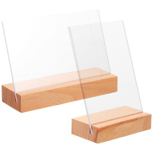 8 Pcs Vertical Desktop Double Sided Photo Frame Picture Holder
