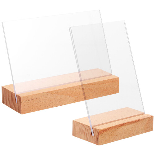 8 Pcs Vertical Desktop Double Sided Photo Frame Picture Holder