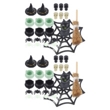 8 Sets Halloween Plastic Figurines Doll House Miniature Accessories