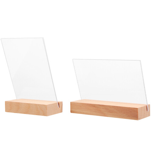 8 Pcs Vertical Desktop Double Sided Photo Frame Picture Holder 1