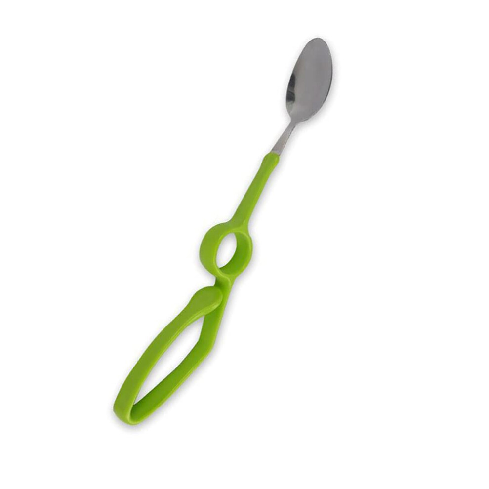 Adaptive Eating Utensils Anti-Shake Easy Grip Curved Handle Spoon And Fork Set For Parkinsons Disease Arthritis Elderly