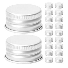 200 Pcs 18X13Mm/0.7X0.5" Aluminum Bottle Caps Leakproof Screw Top