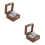 2Pcs Multi Packing Box Jewelry Storage Case Practical Use 11